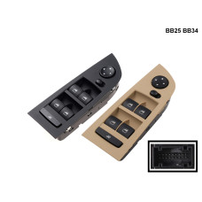 Конзола в два цвята за електрически стъкла за BMW E90 E91 - BB25 BB34